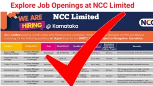NCC Limited Careers
