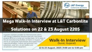 Mega Walk-In Interview at L&T Energy Carbonlite Solutions